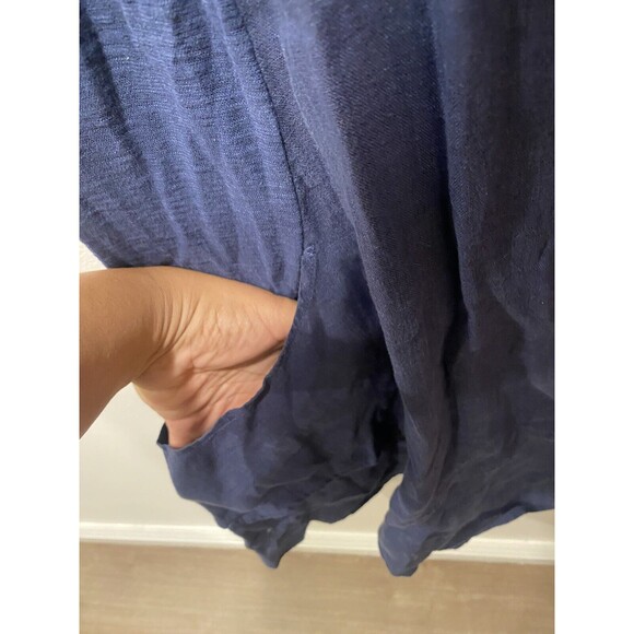 Cut Loose XL Linen blend Dress LAGENLOOK Dress with pockets - Picture 3 of 7